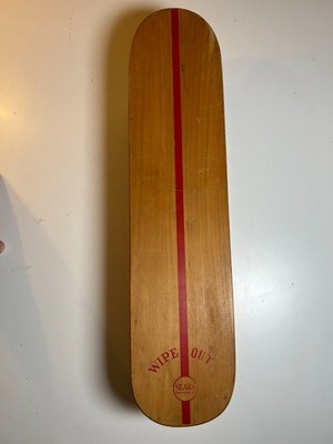 Vintage 1960s 60s Wooden Wood Skateboard 