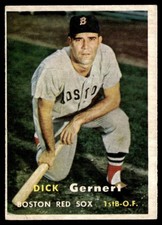 1957 Topps Dick Gernert VG+ Boston Red Sox #202