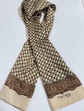 ROGER LAURENT PARIS WOMEN'S SILK SCARF 11'x53' Paisley Design/Preowned