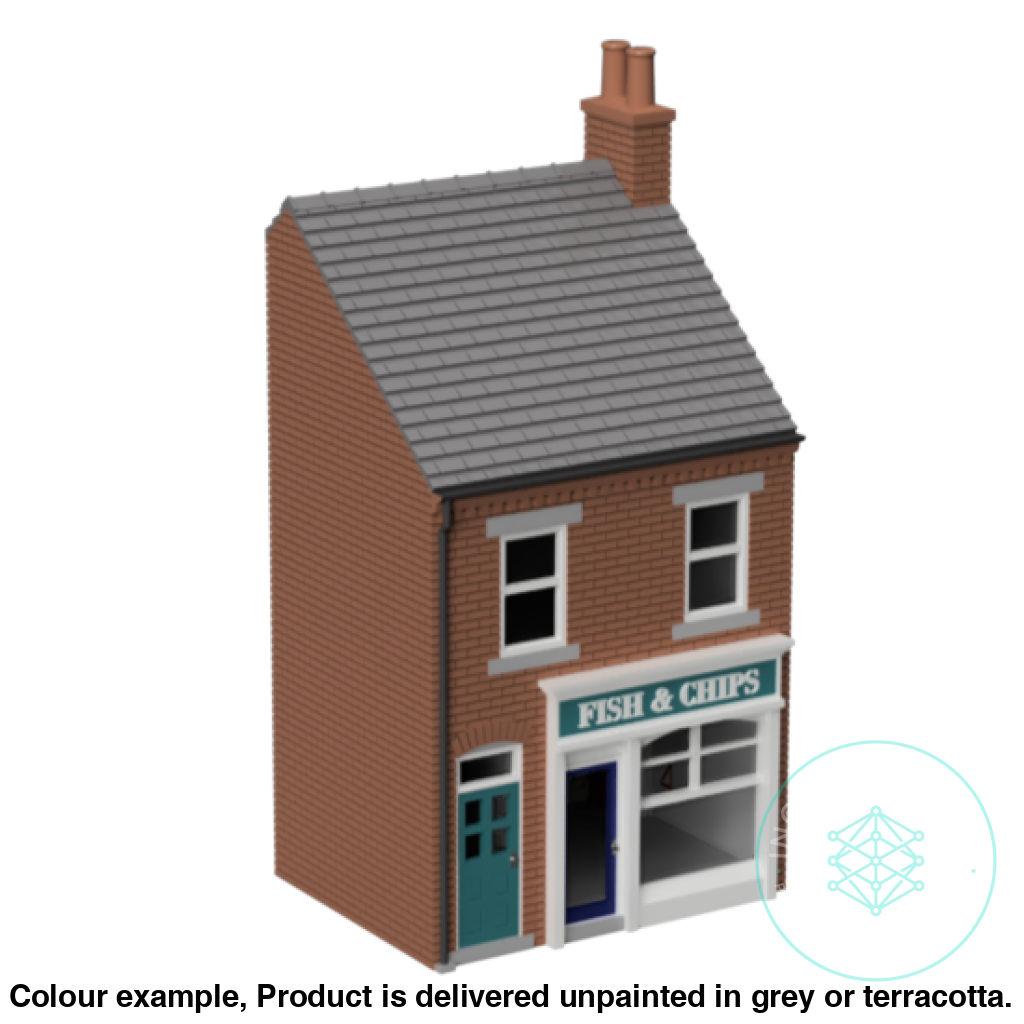 HM102C – Low Relief Terrace Shop N Scale