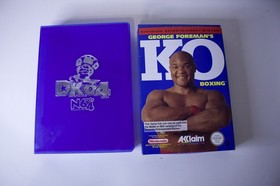George Foreman's Ko Boxing NES Boxed w/out manual & dk64 plastic storage case