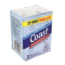 (2PK) Coast Deodorant Soap Bar Fresh Scent 4.12 oz Each BONUS SIZE NIB SEALED