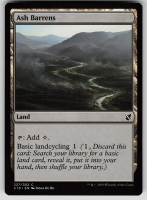 Ash Barrens Normal C Commander 2019 227 NM