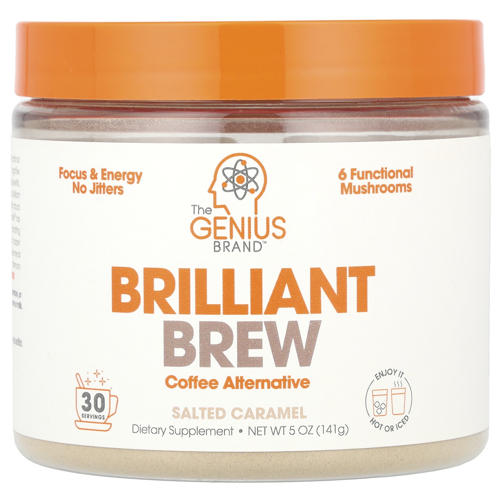 Brilliant Brew Альтернативный кофе Соленая карамель 5 унций 141 г 8890₽