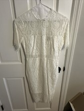 White Lace Midi Dress Size Small. Worn Once. Dry Cleaned