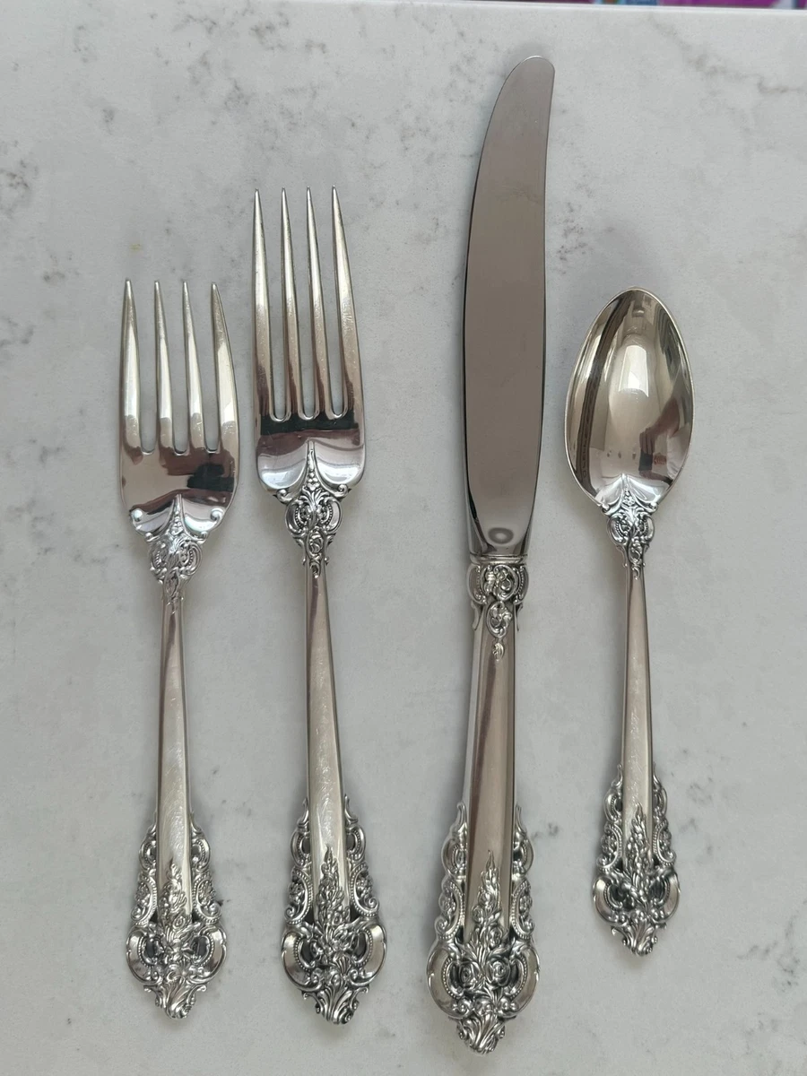 25+ Wallace Grande Baroque Antique US Sterling Silver Flatware