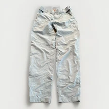 Simms Fishing Products Mens Blue Gray Nylon Ankle Snaps Pants Size S SMALL