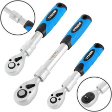 TECPO TELESKOP UMSCHALTKNARRE 1/4" 3/8" 1/2" RATSCHE UMSCHALTRATSCHE AUSZIEHBAR