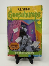 Vintage RL Stine Goosebumps ?The Haunted School? #59 1997~TRUE 1st PRINT~?