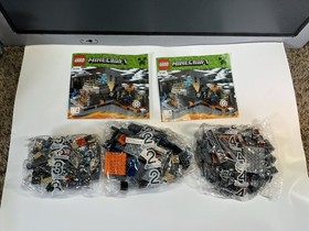 LEGO Minecraft #21124: The End Portal Bags Unopened 2,3,4  And Manuals