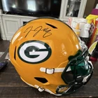 Josh Jacobs Green Bay Packers Autographed Football Helmet Authenticated Signed
