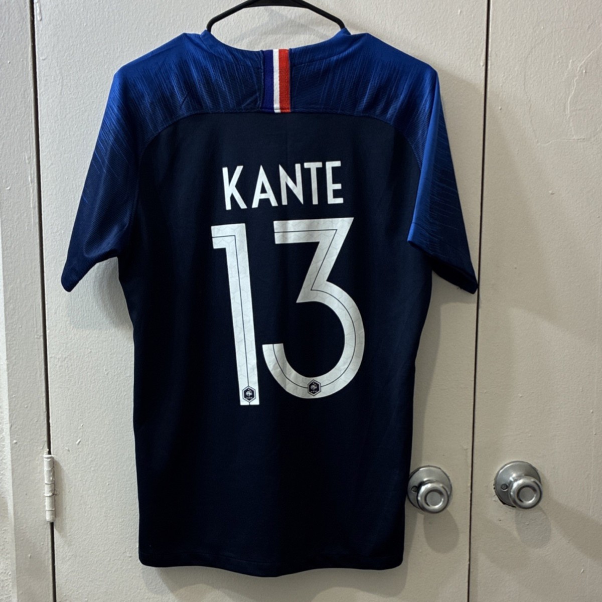 Nike France National Team Kante #13 Dri-Fit Soccer Jersey Navy