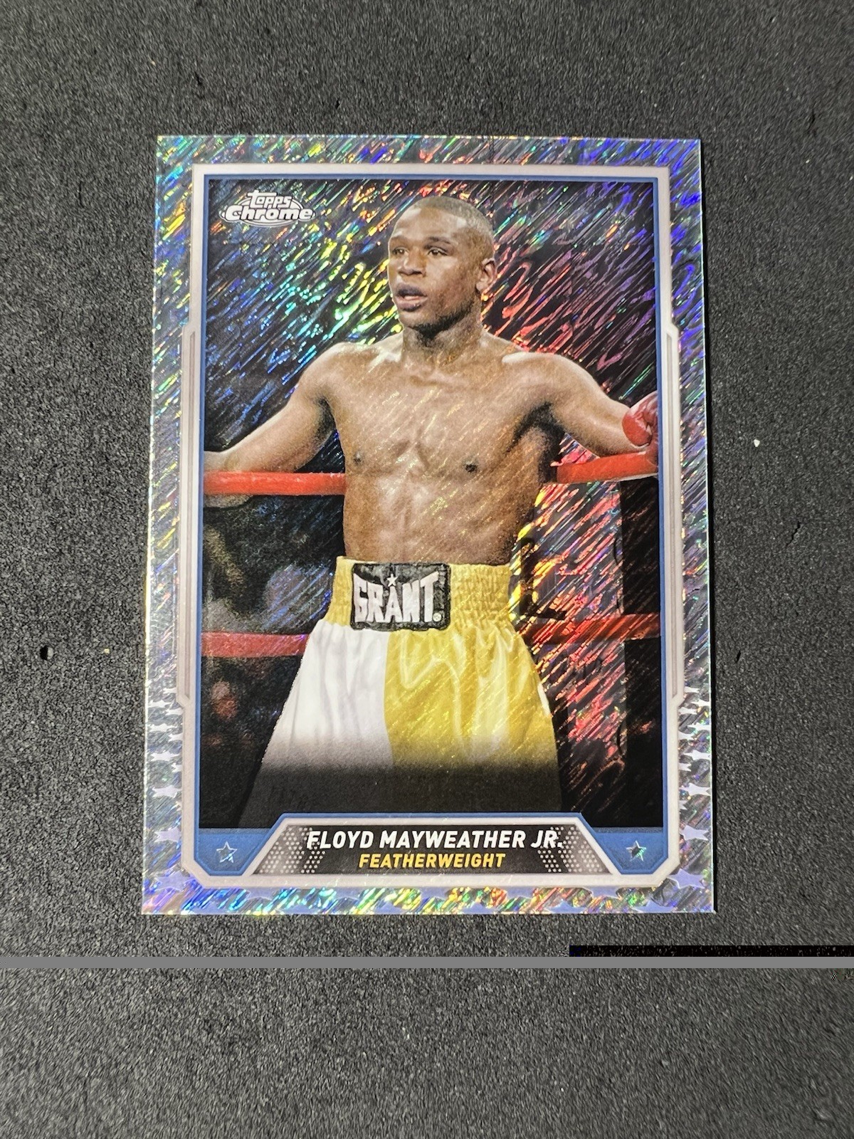 2024 TOPPS CHROME BOXING SHIMMER REFRACTOR FLOYD MAYWEATHER JR #33
