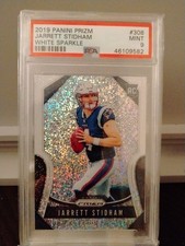 2019 Prizm White Sparkle Jarrett Stidham RC PSA 9