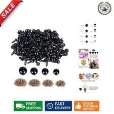 Outstanding 500-Piece Plastic Safety Eyes 6-12mm for Handmade Crafts  Dolls