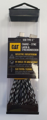 CAT  hochwertiges  DATEN- UND LADEKABEL mit  USB-C auf  USB-A  ANSCHLUSS