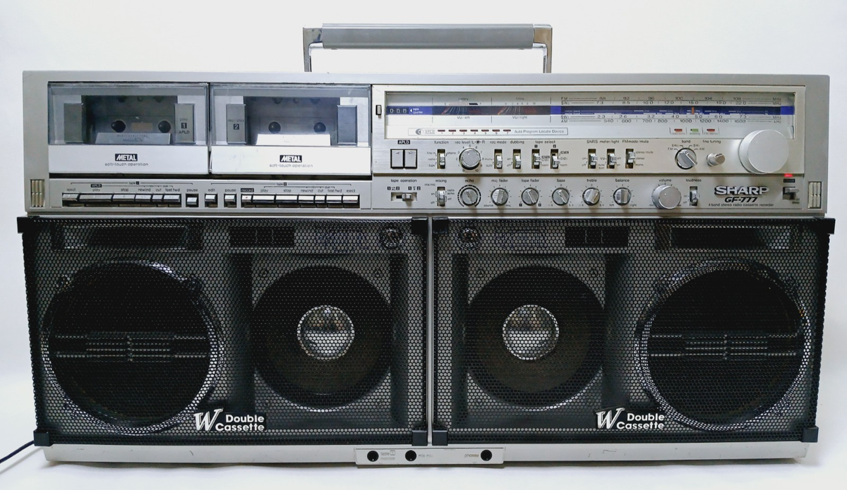 Sharp GF-777 Z Boombox 🌈 RARE 🌈 Cassette Ghetto-Blaster 👌 - For