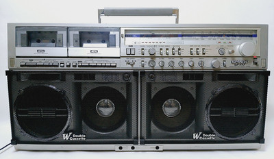 激レアG-RAP FATAL FRESH CURRENCY Sharp GF-777 Z Boombox 🌈 RARE 🌈 Cassette Ghetto-Blaster 👌 - For