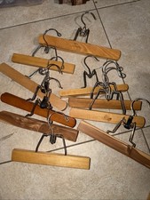 Lot of 10 Vintage Clamp Pant Hangers Setwell Nevco Lady Harmony House