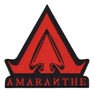 Patch AMARANTHE - Logo ca. 9,5x10 cm, neu, Aufnäher, für die Kutte