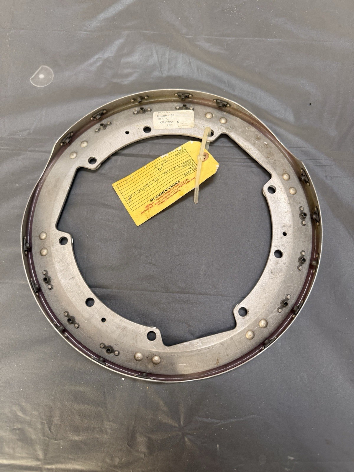 Hartzell propeller spinner bulkhead P/N C-2294-18P Used