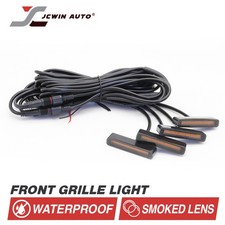 Universal Fit Front Grill Led Light Kit Amber Off Road Truck Suv Front X 4 Pods