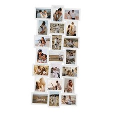 Collage Picture Frames 21-Opening for Wall Decor, Reunion White 21 Opening