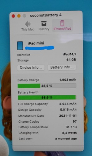 Apple iPad mini 6 Generation 64 GB, space-grey in OVP - Bild 9 von 9