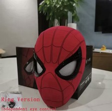 Spider-Man Mask Moving Eyes Chin Control Auto Manual Cosplay Helmet Gift