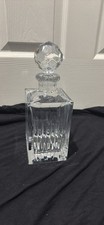 REED  BARTON Crystal SOHO Square Decanter