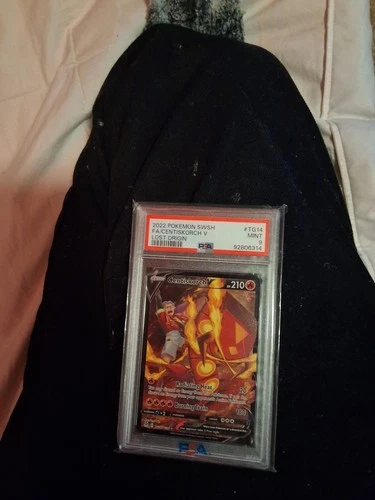 GRADED PSA 9 2022 Pokemon SWSH FA/Centiskorch V Lost Origin #TG14