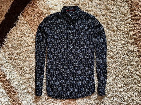 Men Armani Jeans Shirt Black 38 / M / 46 #7NAK