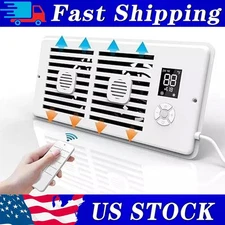 Quiet Register Booster Fan 10-Speed Control Smart Vent 4x10 inch Heating/Cooling