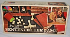 Selchow and Righter Scrabble Brand Sentence Cube Game 1971 No. 96 COMPLETE