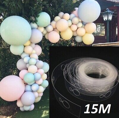 15M Balloon Chain Arch String Decoration Garland Strip Tape Gift Birthday  Party