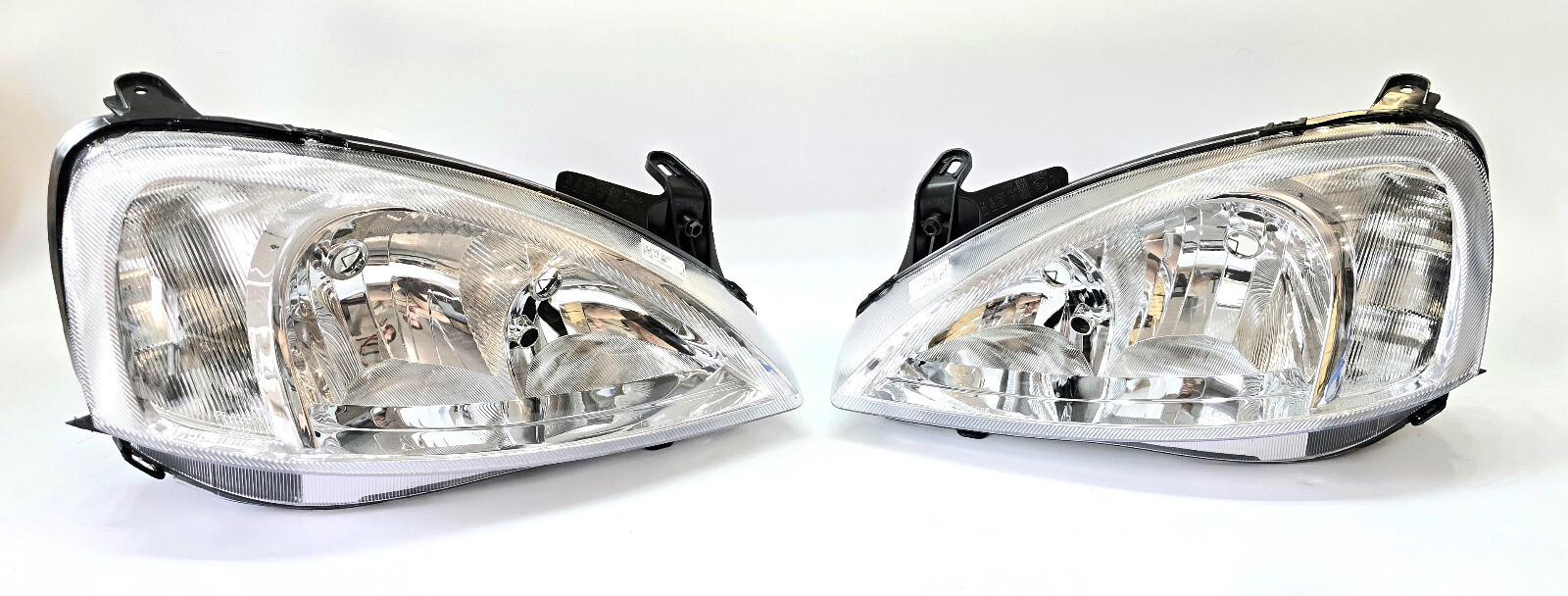 Phare feu avant gauche et droite pour Opel Corsa C 2000-2003 h7 h1 optique noir