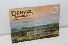 1940's or 50's  DENVER COLORADO SOUVENIR PICTARE CARD BOOK