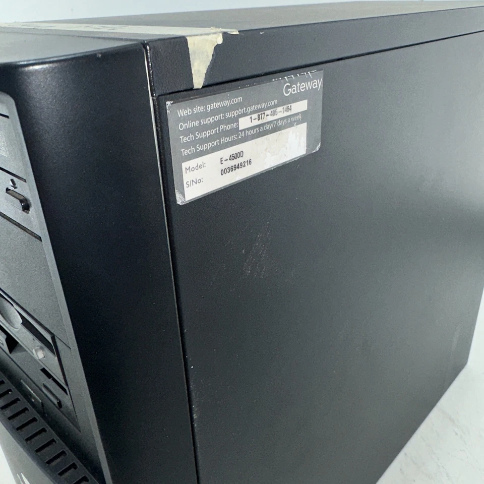 Gateway E-4500D Computer Intel Pentium 4  4GB RAM No HDD Does Not Power On - Image 2 of 4