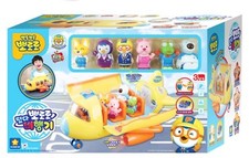 Pororo Airplane Role Play Set & 6pcs Figure Kids Toy-Song,Melody,Light/ Korea TV