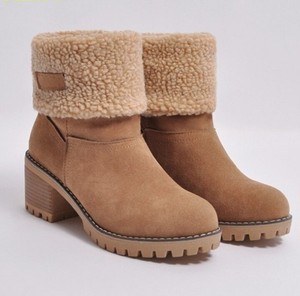 Botas Invierno Botas Militares Beis Nieve Piel Sintético 5 CM 9872 | eBay