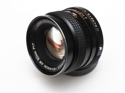 Nice Konica Hexanon AR 50mm f/1.7 Prime Lens m4/3/Sony/Fuji etc. Adaptable!