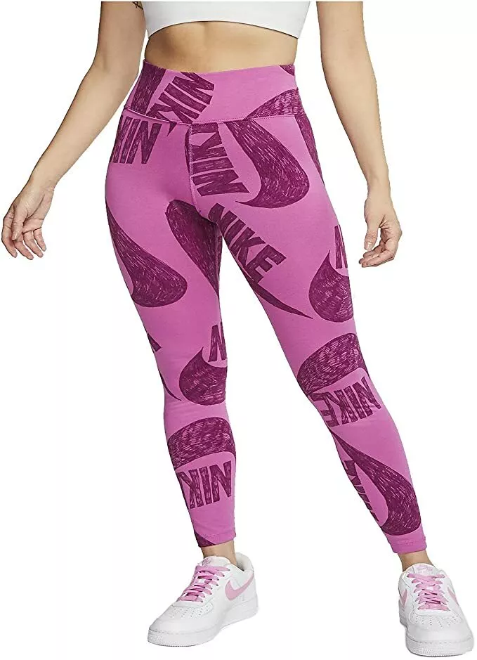 Nike Pro 365 Mid-rise 7/8 Training Legging Tight Fit Pink Leggings