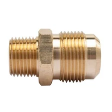 Highcraft Flare Male Reducing Adapter Pipe Fitting 1/2"in O.D x 1/4" MIP Brass