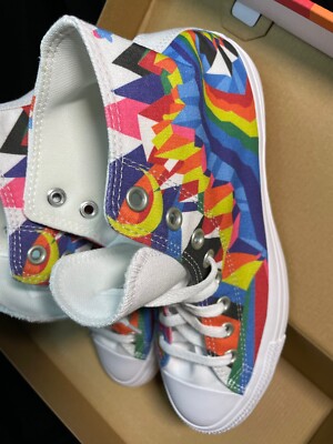 ca様 Size 8 - Converse Chuck Taylor All Star Hi Tops White/Multi 2021