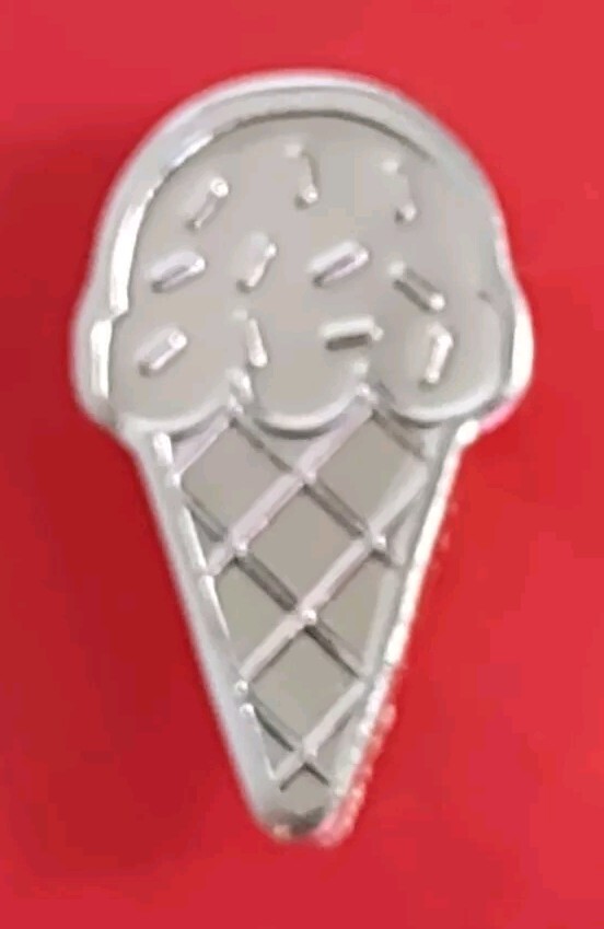 1 ' (  Ice Cream Cone Shaped ) Gram .999 Silver - .999 Fine Silver -  1 Gram