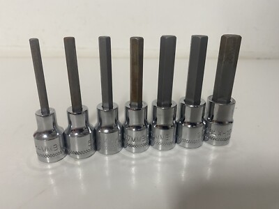 Mac Tools 3/8 Sechskant-Steckschlüsselsatz metrisch 3/8 Zoll Antrieb 4-10 mm 7-teiliges Set