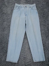 Vintage Rodeo Drive Jeans Womens 16 Light Blue 100% Cotton Denim Tapered USA *