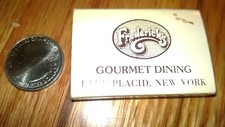 OLD Vintage "FREDERICK'S" Lake Placid,New York unused slim matchbox MADE IN USA