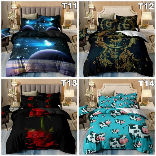 3-Pieces Floral Soft Duvet Cover Set 