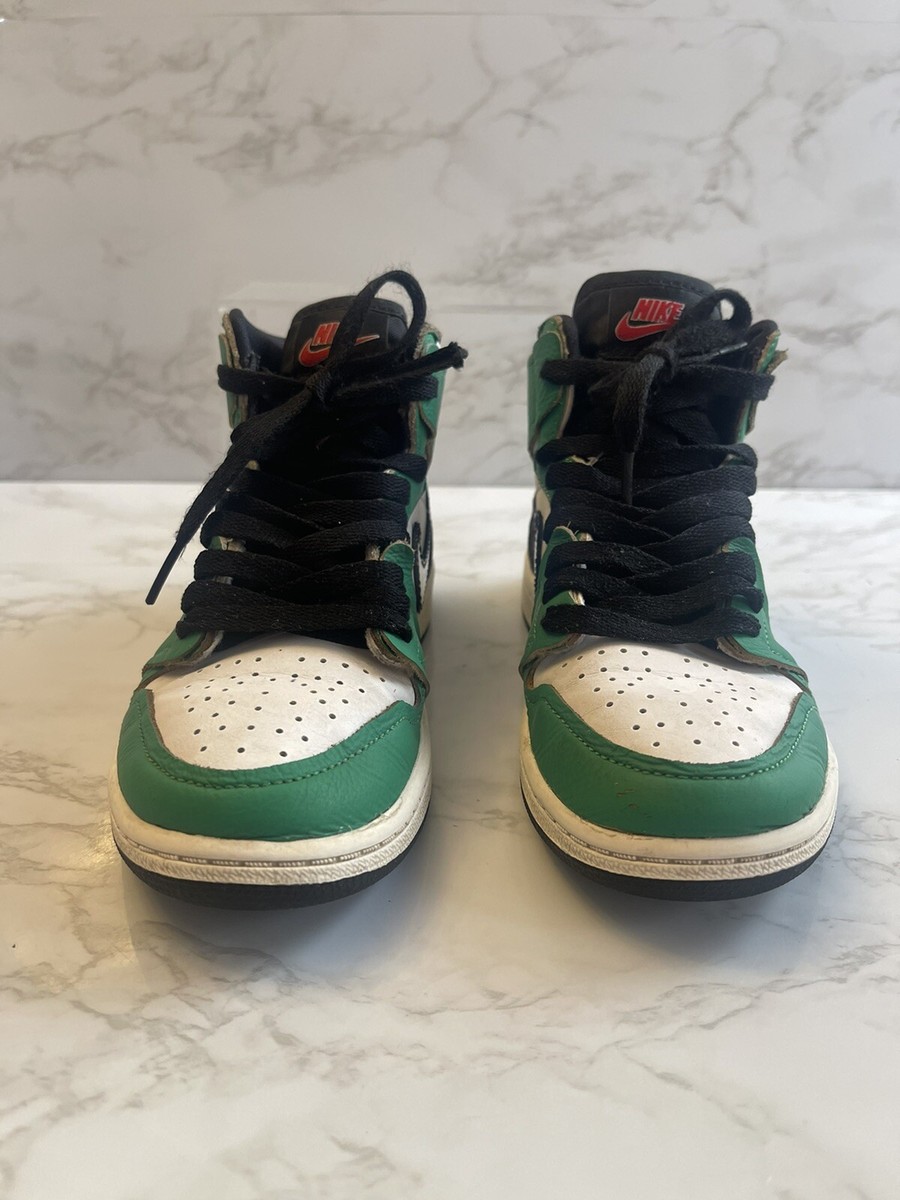 Nike Air Jordan Retro 1 High OG PS Lucky Green 2020 Kids Sz 1.5y